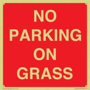 NO PARKING ON GRASS
